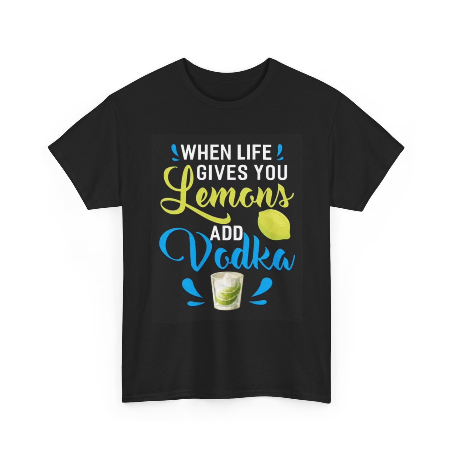 Vodka And lemonade Graphic T Shirt Funny Garage Beers Unisex Heavy Cotton Tee