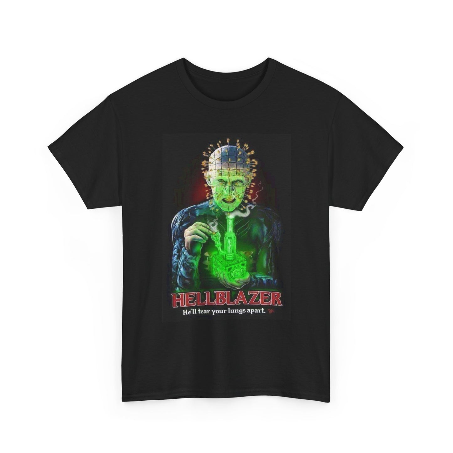 Hellblazer Funny Weed Graphic T Shirt Horror Movie Vintage Unisex Heavy Cotton