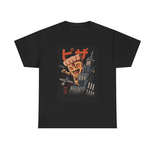 Pizza Godzilla Attack Funny T Shirt BRAND NEW Apparel Unisex Graphic Tee USA