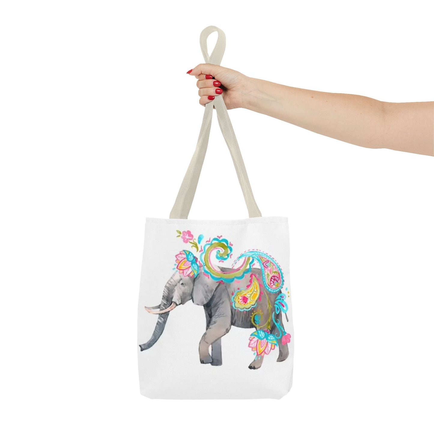 Elephant Multi Color BRAND NEW MODERN Tote Bag (AOP)