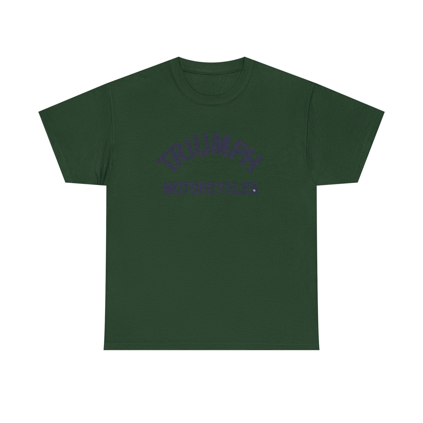 Triumph Motorcycles Tshirt Vintage Logo Classic Fit Unisex Heavy Cotton Tee