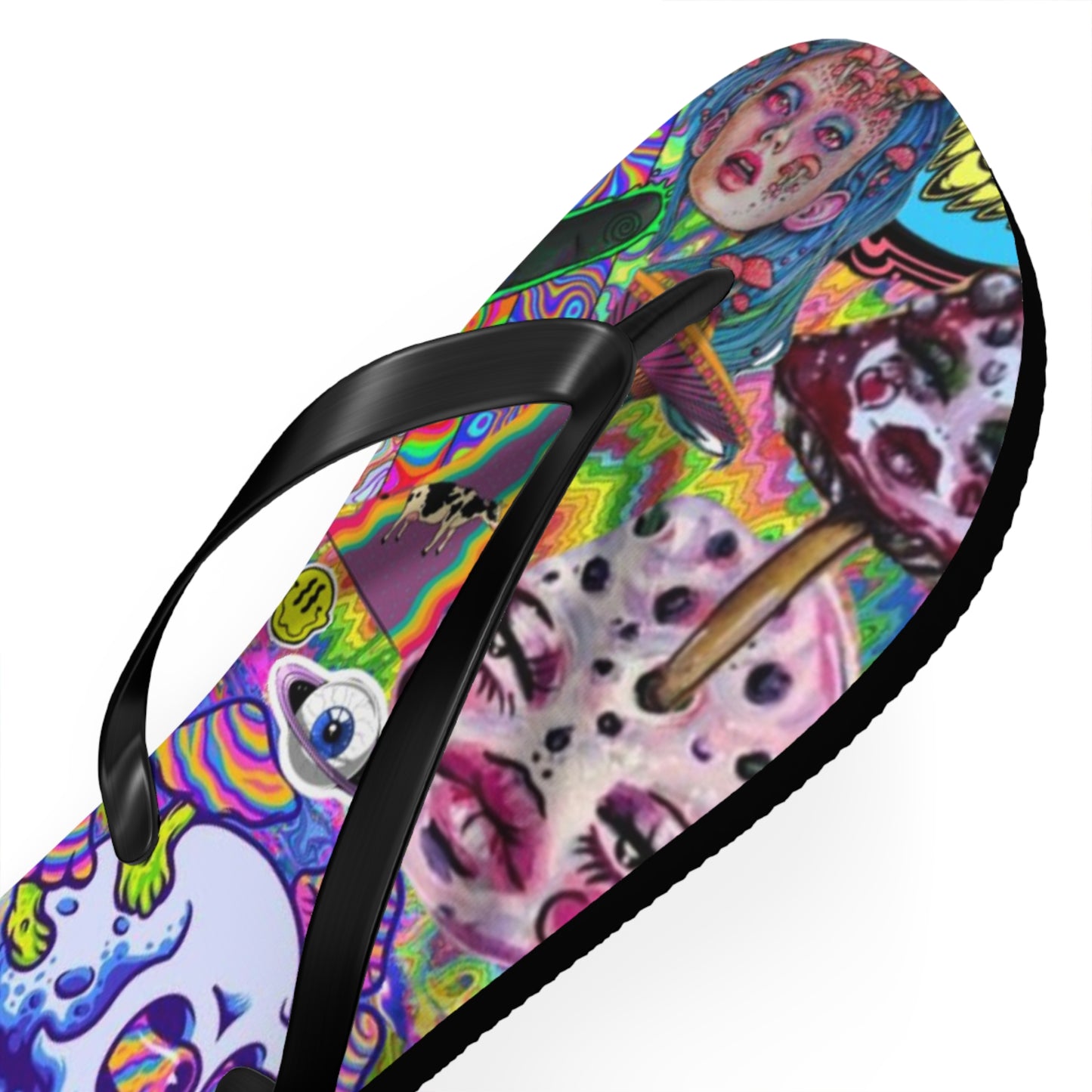 Alien Graphic Flip Flops, Sandals Slides, Summer Footwear, Brand New
