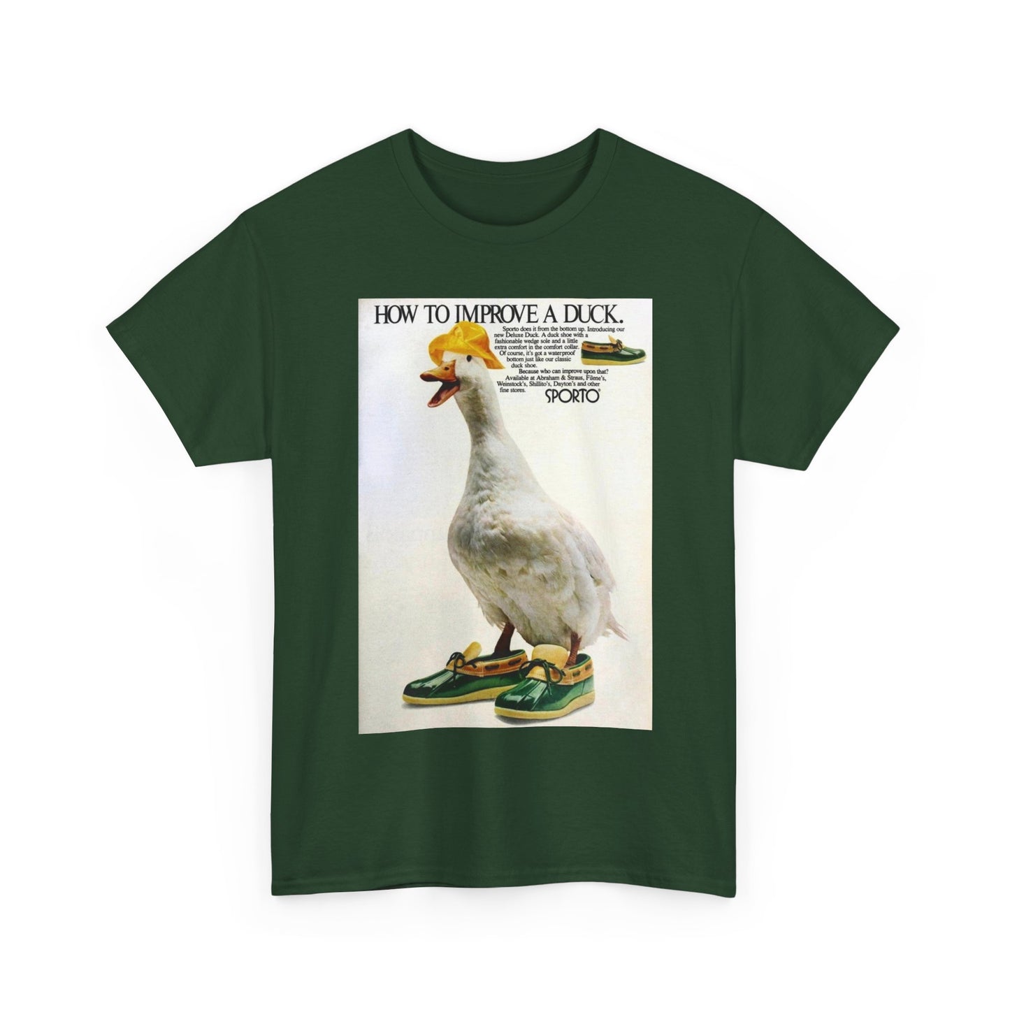 Duck vintage shirt funny bass pro fishing hunting Unisex Heavy Cotton Tee