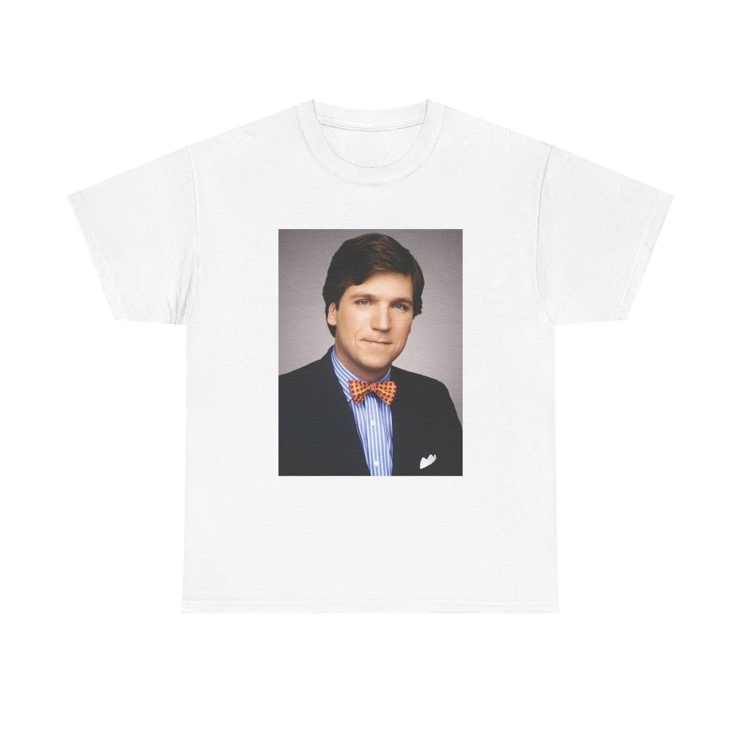 Tucker Carlson Tshirt Funny Trump  gillis Nelk Unisex Heavy Cotton Tee