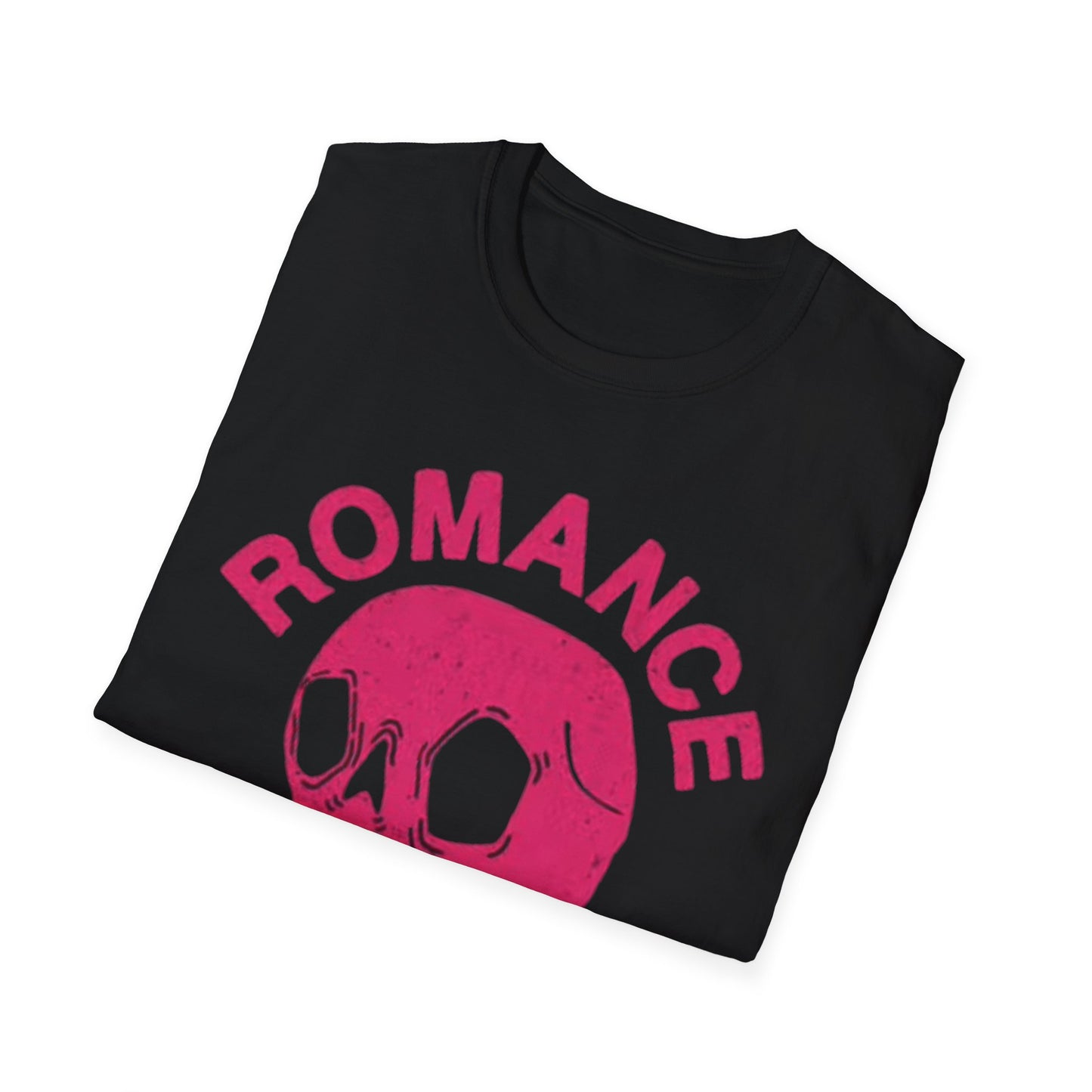 Romance Is Dead Graphic T Shirt Vintage Retro Skull Unisex Softstyle T-Shirt