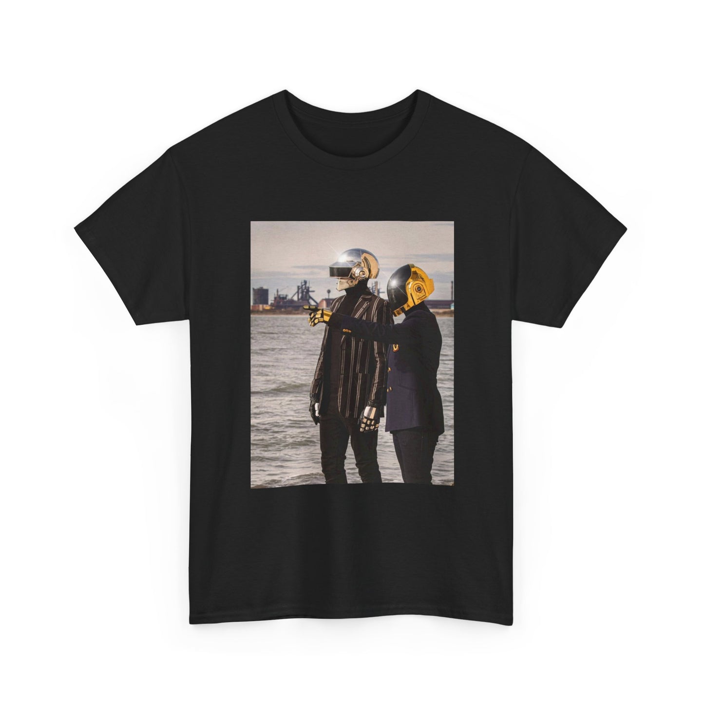 Daft Punk Tshirt Retro Band EDM Techno Tour Merch Unisex Heavy Cotton Tee