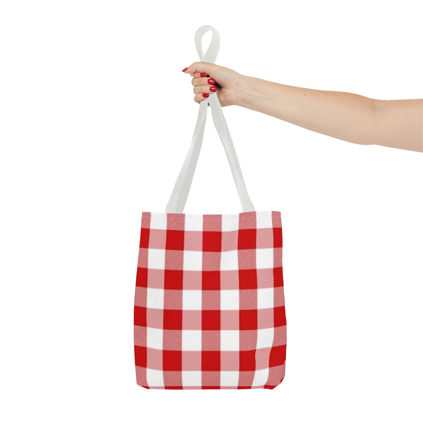 Red Checkered All Over Print BRAND NEW Purse - Pocketbook - Travel Tote Bag