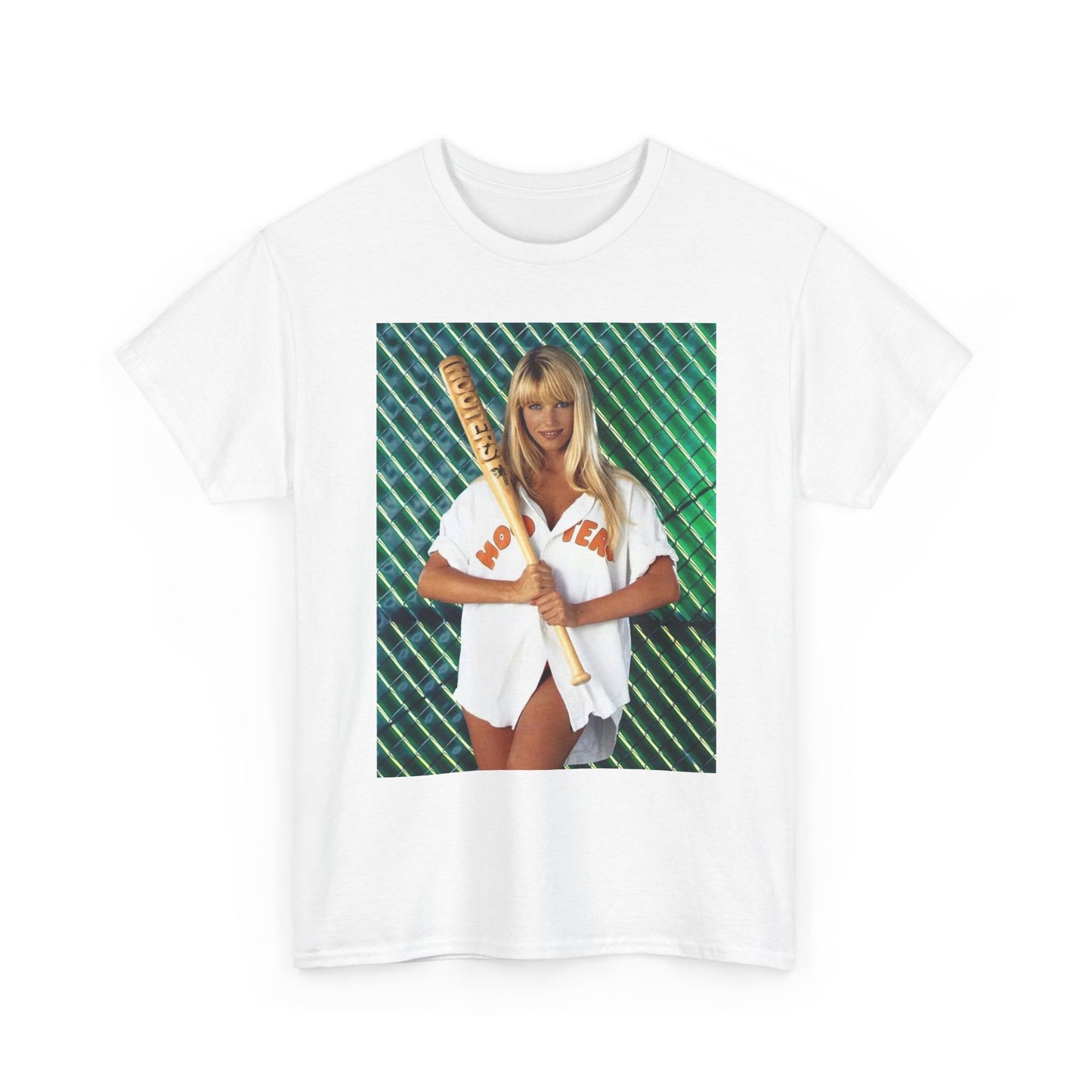 Hooters Baseball Model Blonde T Shirt Unisex Heavy Cotton Tee Gift
