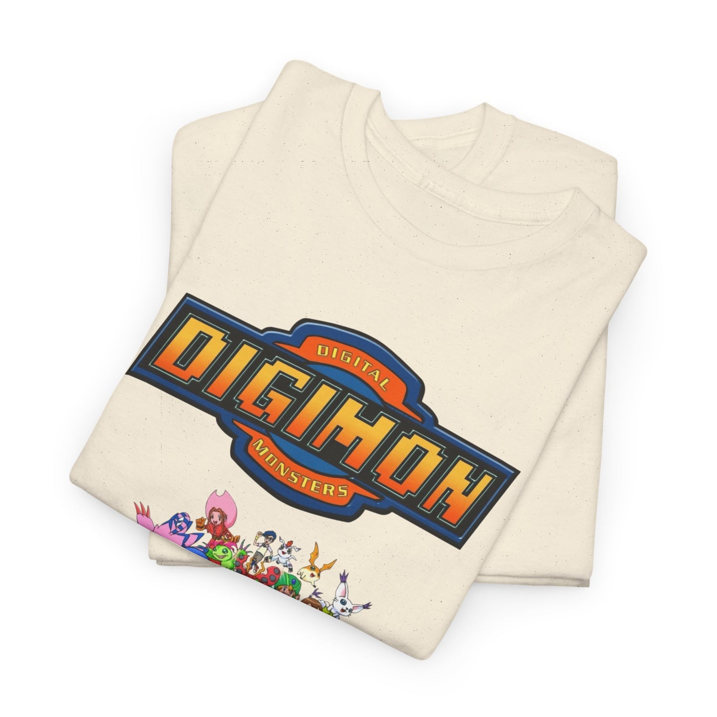 Digimon Retro 90's Kids Vintage Graphic T Shirt Unisex Heavy Cotton Tee