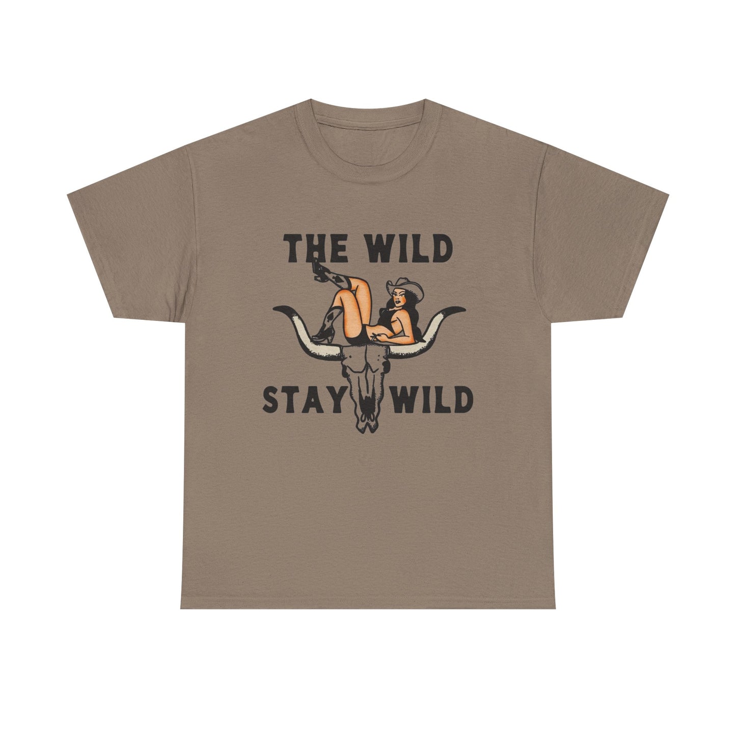 The Wild Stay Wild Graphic T Shirt Unisex Heavy Cotton Tee GIFT NEW