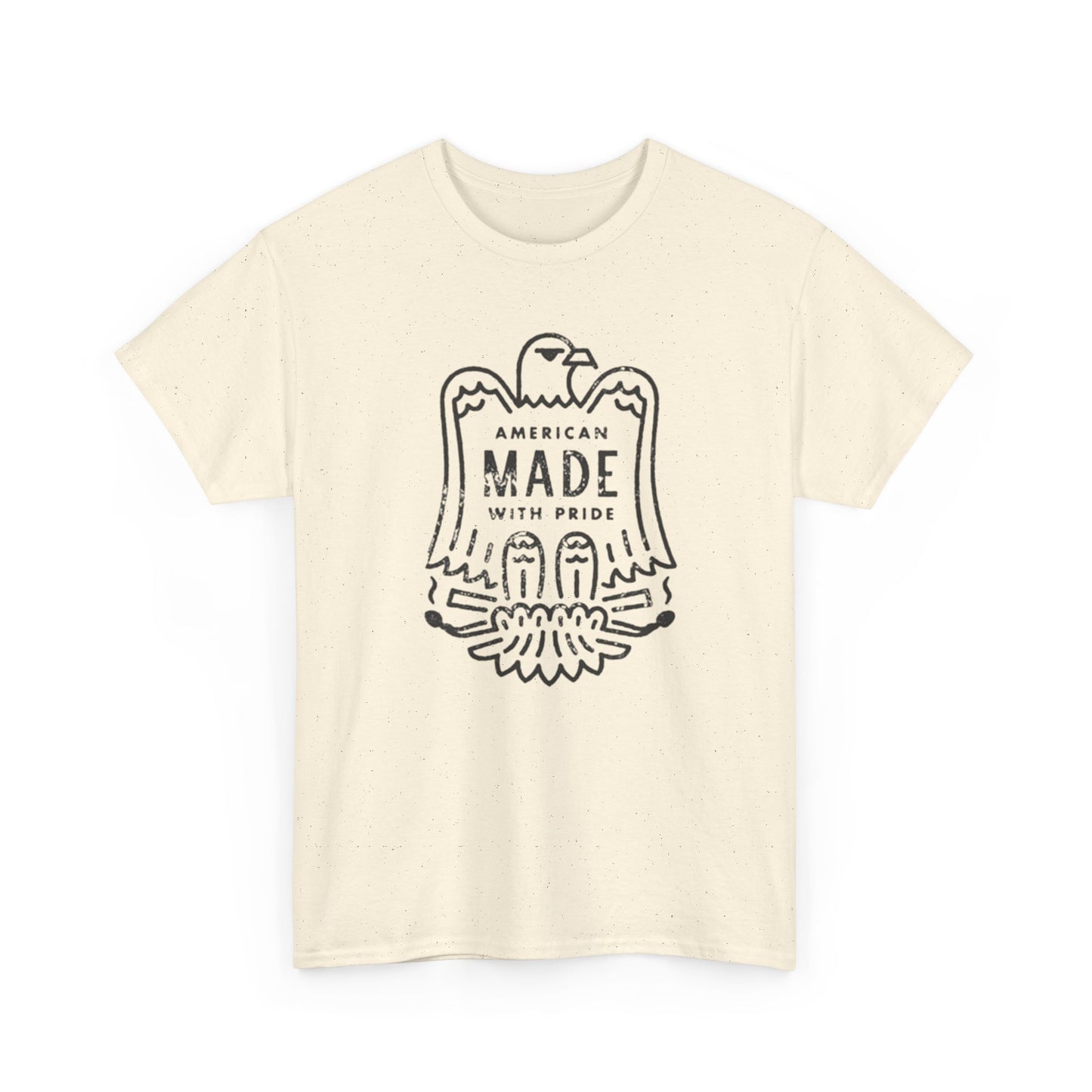 American Made With Pride Graphic T Shirt Unisex Heavy Cotton Tee Gift
