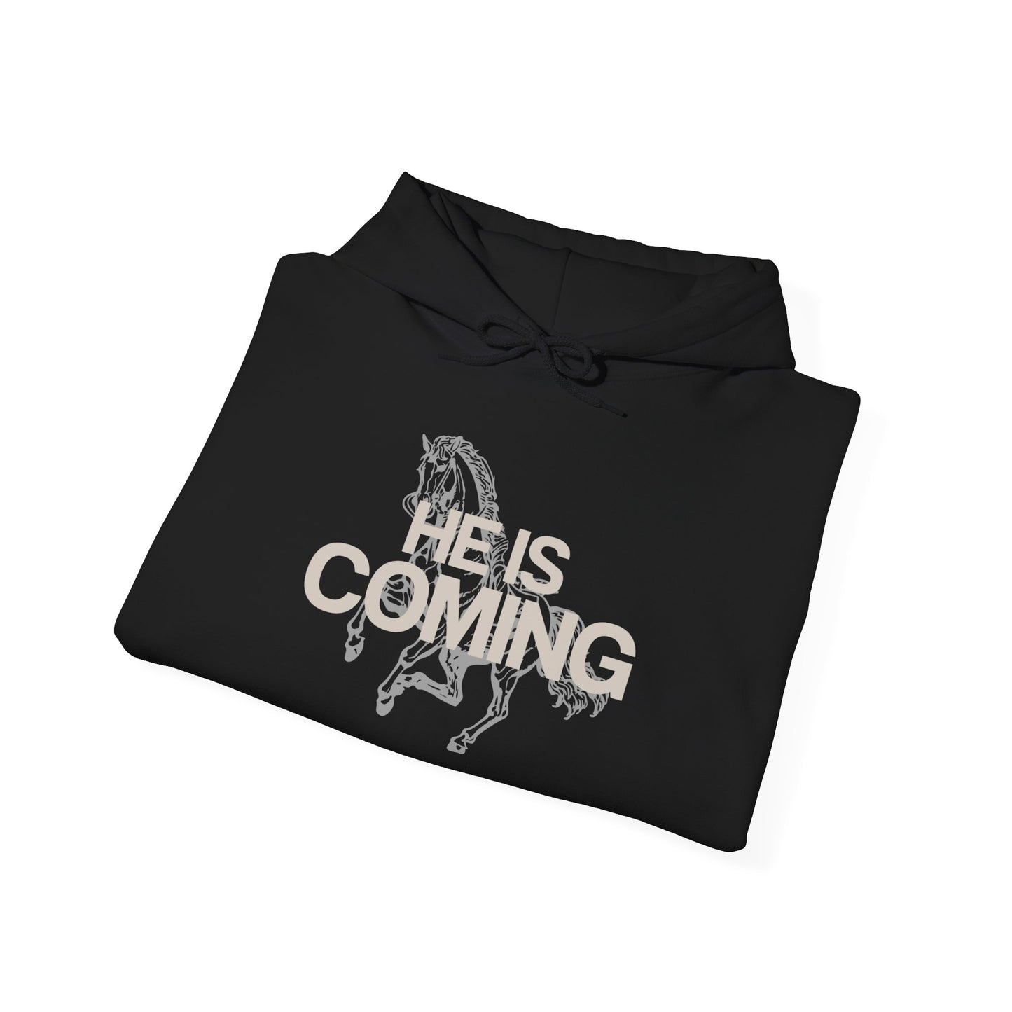 He Is Coming Jesus Graphic Hoodie Unisex Heavy Blend™ Hooded Sweatshirt