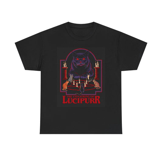 Conjuring Of Lucifer Cat Graphic T Shirt Hilarious Kitten Jokes Unisex