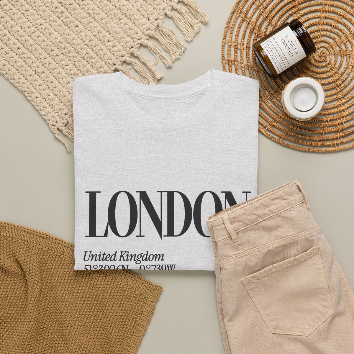 London Graphic T Shirt Men's Vintage Heavy Cotton Tee
