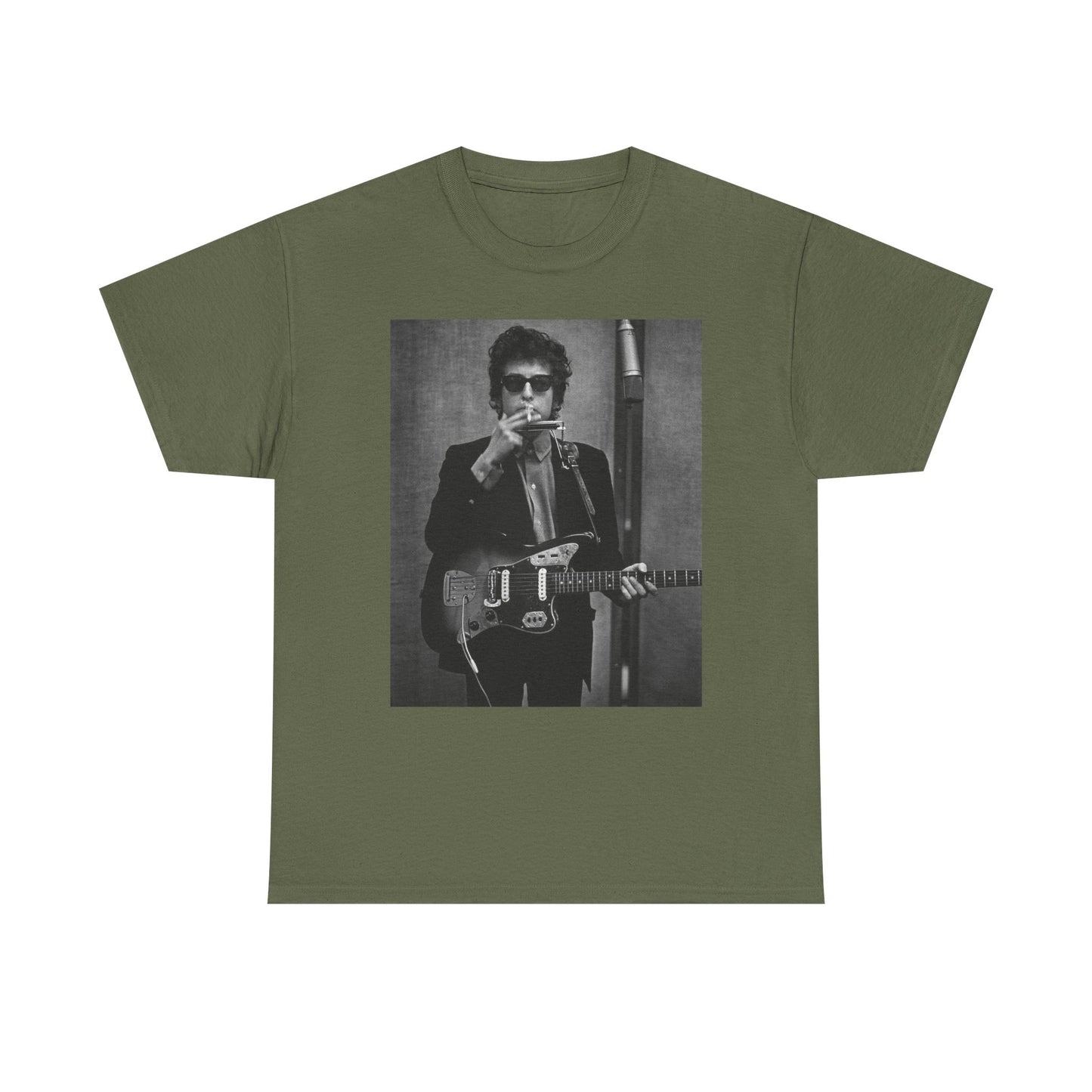 Bob Dylan T-shirt vintage classic rock retro art Unisex Heavy Cotton Tee