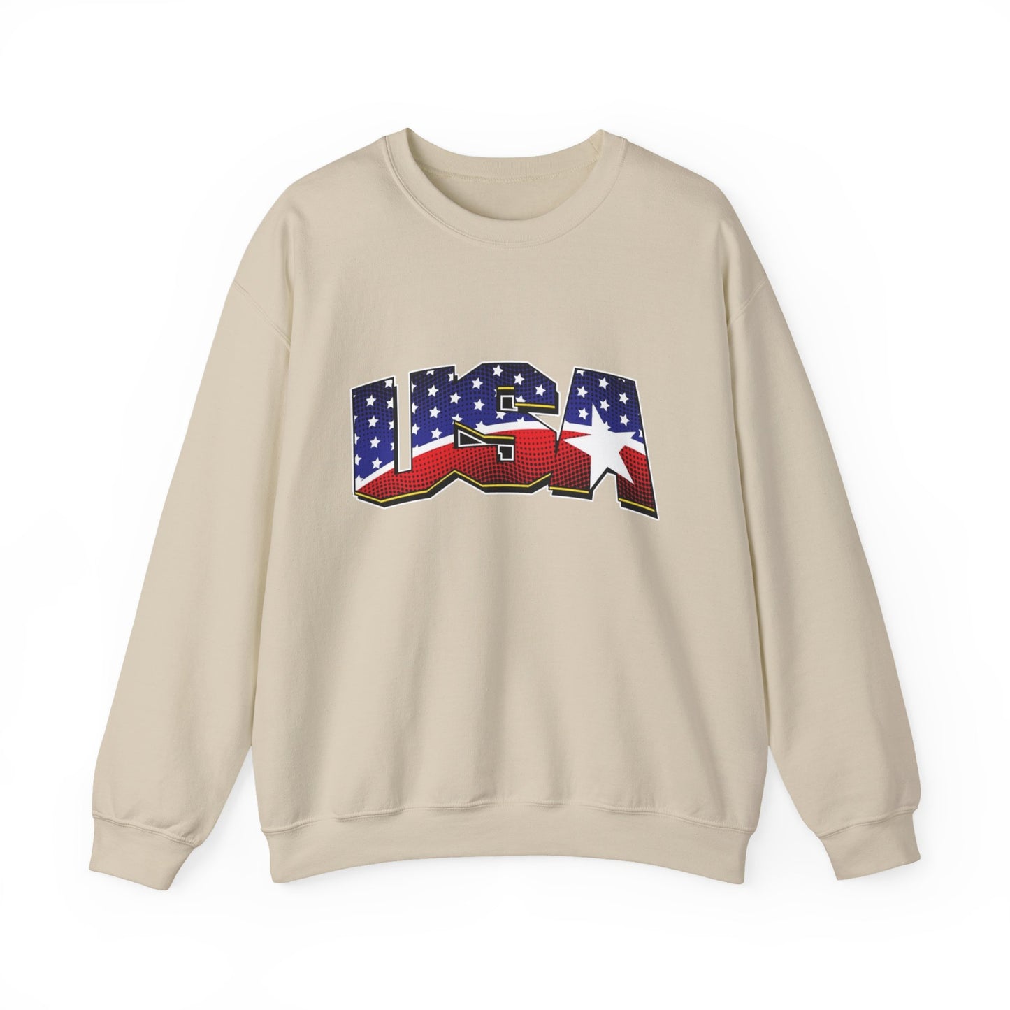 USA American Flag Sweater NEW Unisex Heavy Blend™ Crewneck Sweatshirt