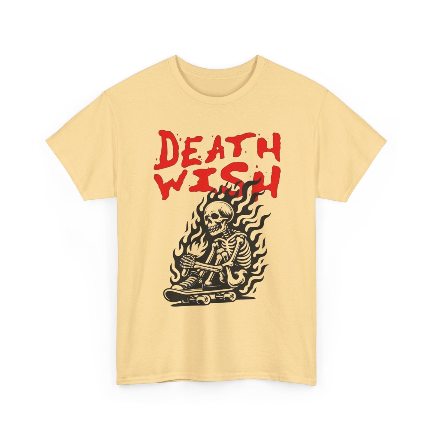 Death Wish Graphic T Shirt Unisex Heavy Cotton Tee