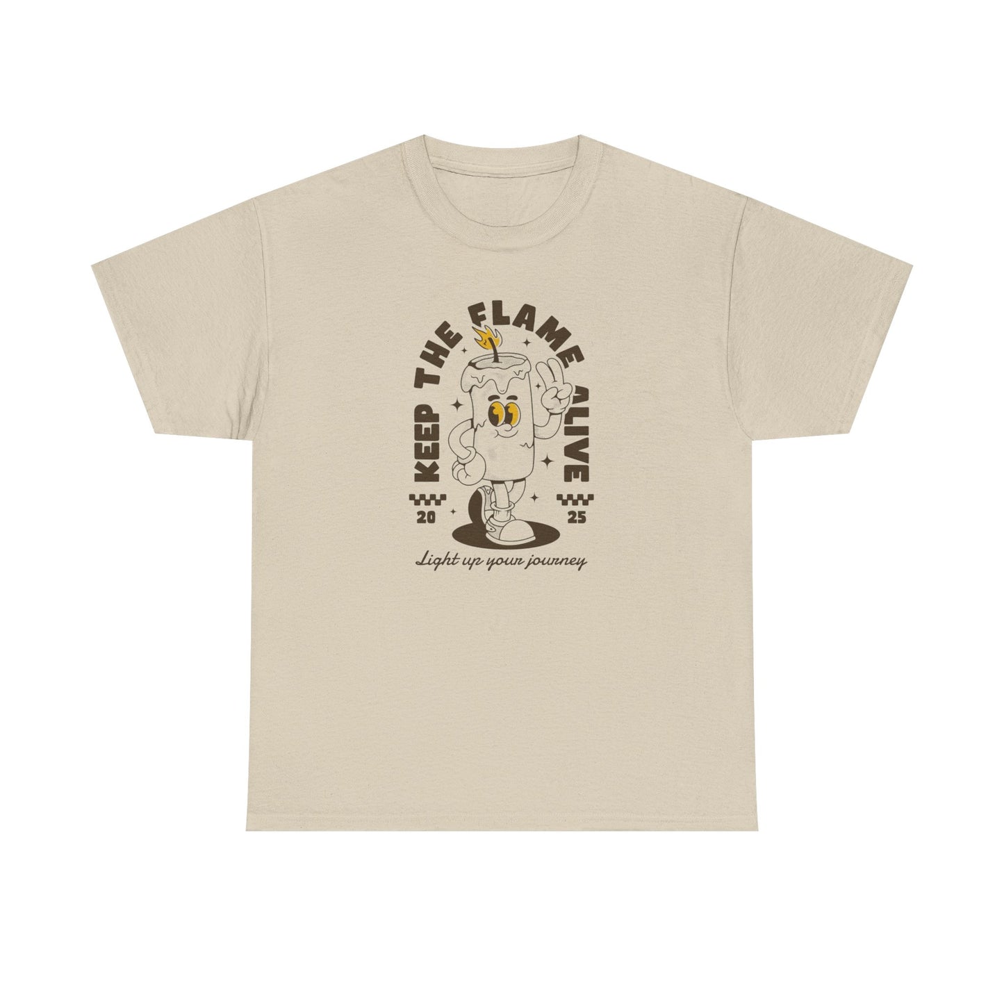 Keep The Flame Alive Graphic T-Shirt Comfy Cotton Tee Brand NEW