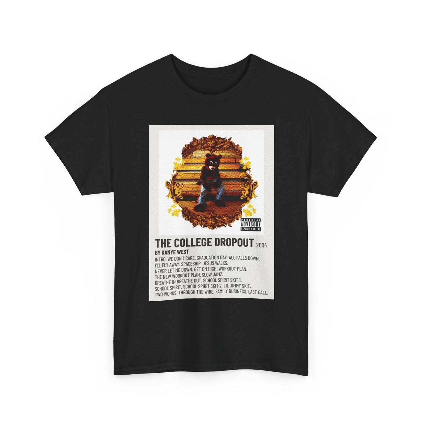 Kanye College Dropout Graphic T Shirt Retro Album Unisex Heavy Cotton Tee