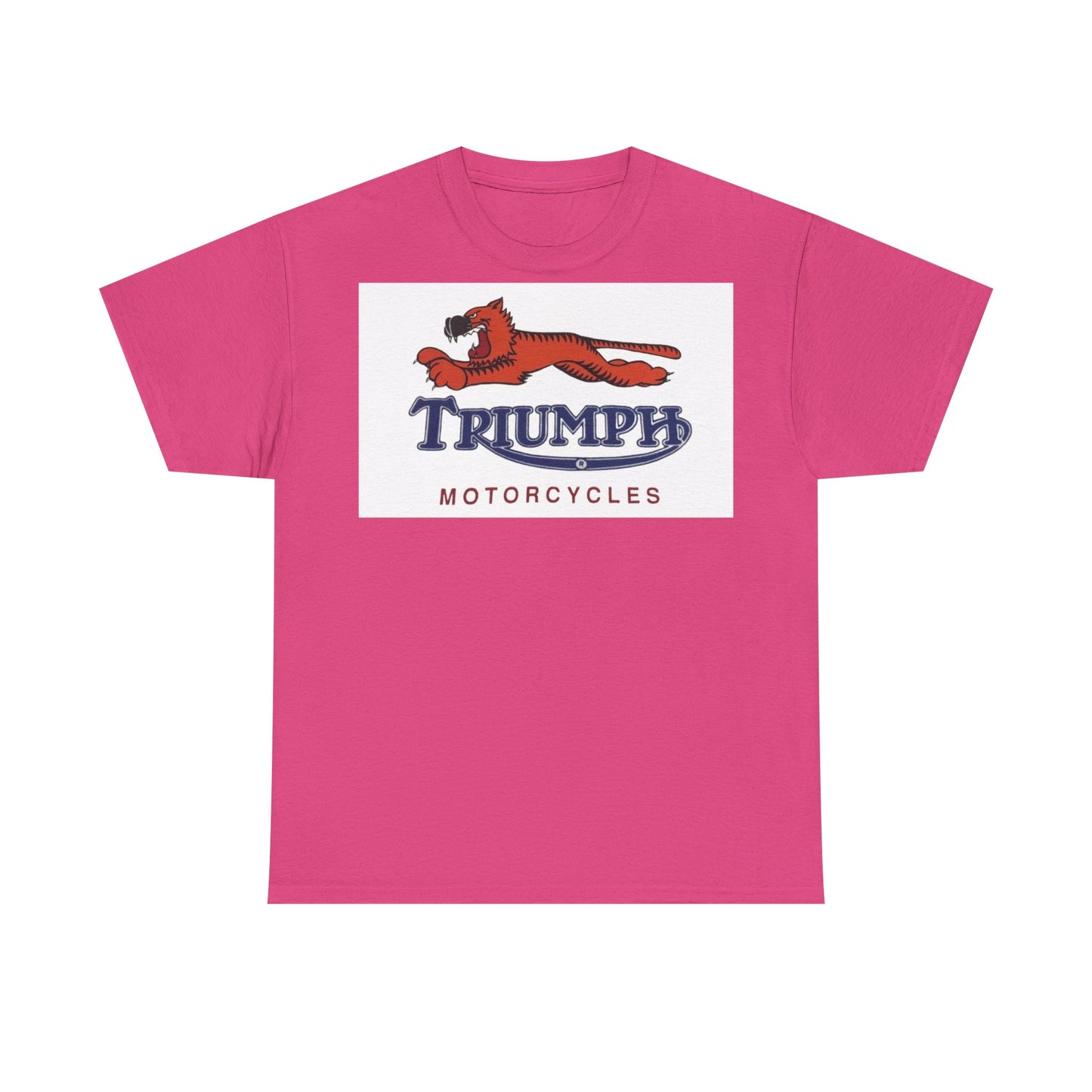 Triumph T-shirt vintage motorcycles nostalgia Tiger Unisex Heavy Cotton Tee