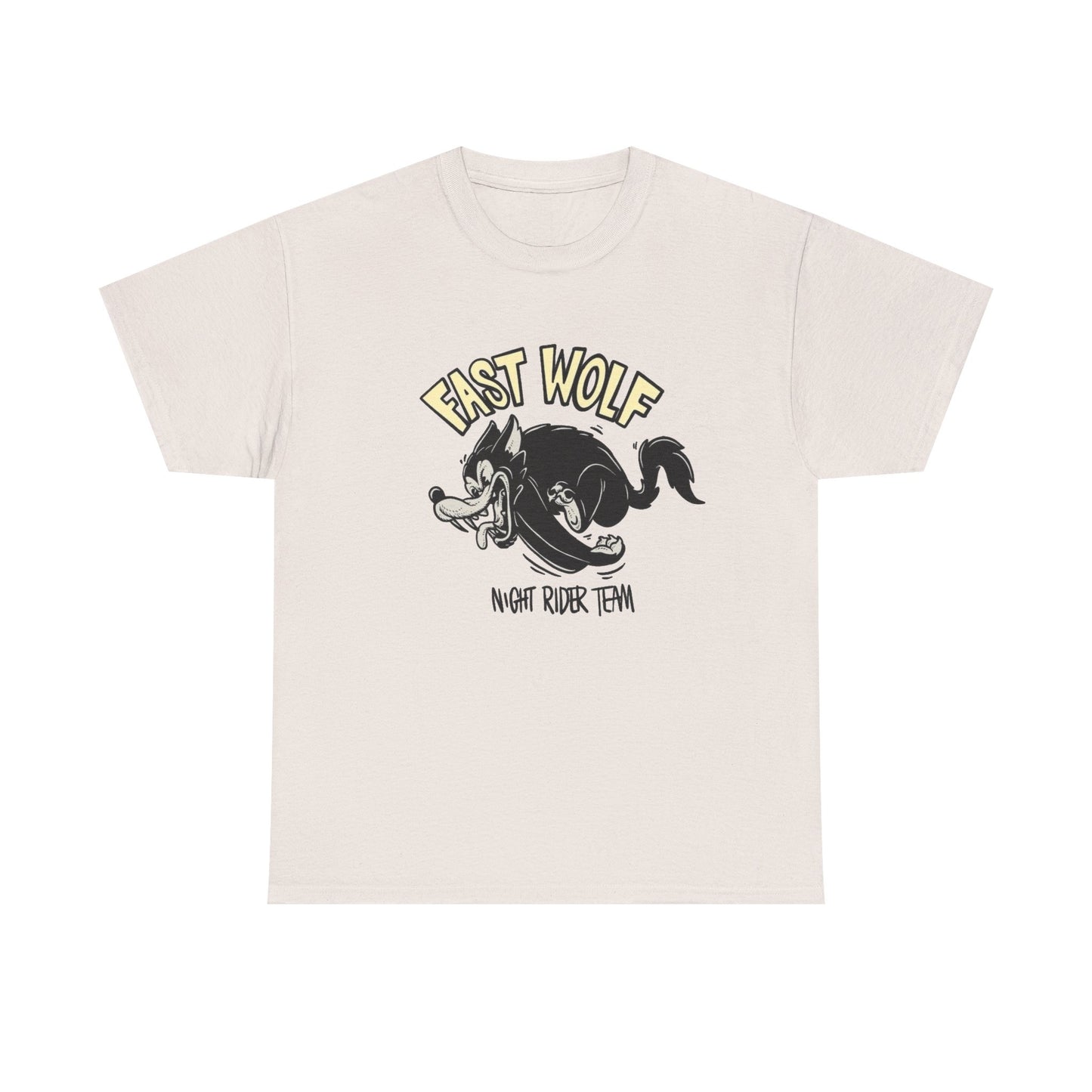 Fast Wolf Graphic T Shirt Unisex Heavy Cotton Tee GIFT NEW