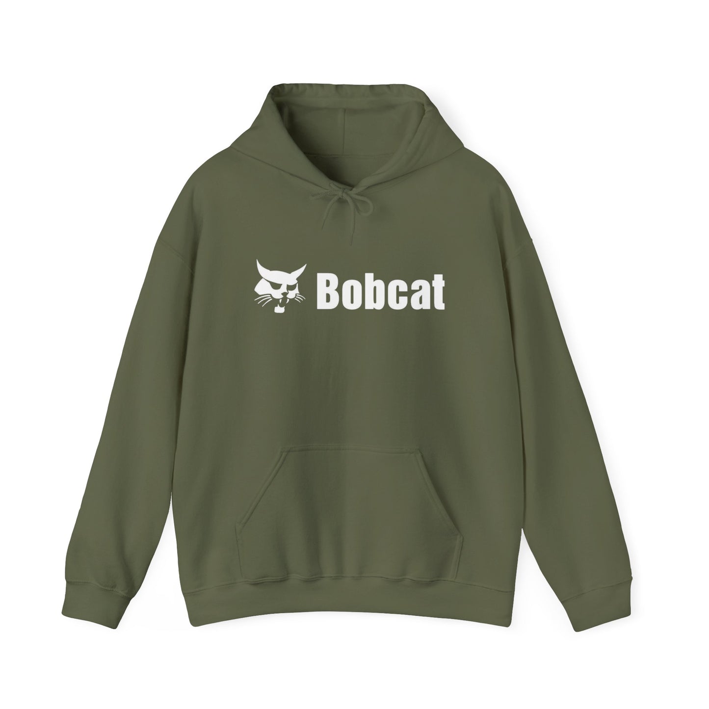 Bobcat Logo Retro Equipment Graphic Hoodie Unisex Heavy Blend™ Hooded Sweatshirt