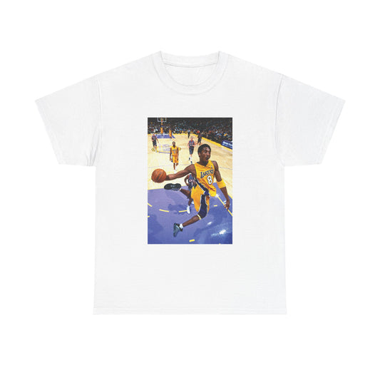 Kobe BasketBall Tshirt Vintage Lakers Retro Dunk Unisex Heavy Cotton Tee