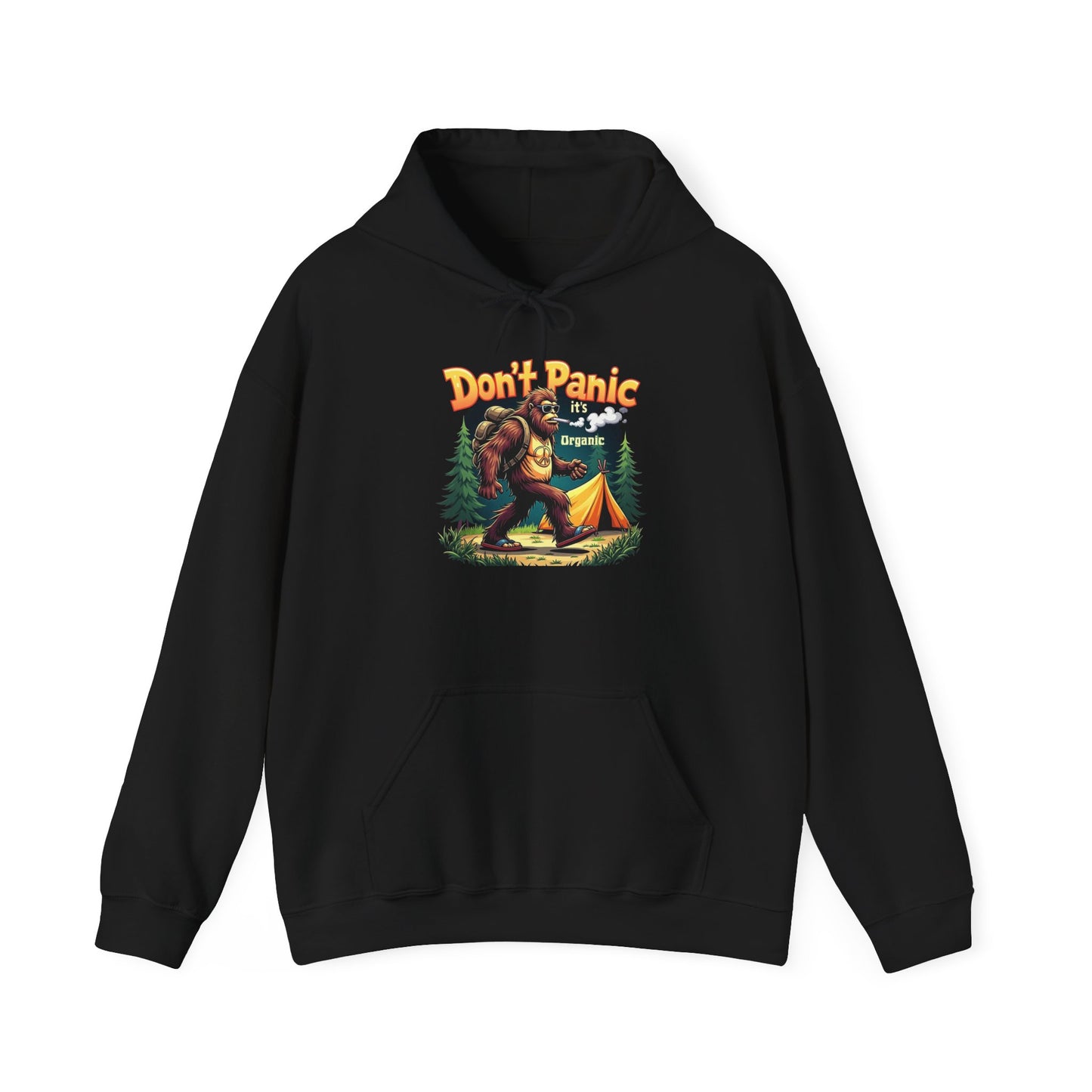 Don't Panic Its Organic Hoodie Bigfoot Unisex Heavy Blend™ Hooded Sweatshirt