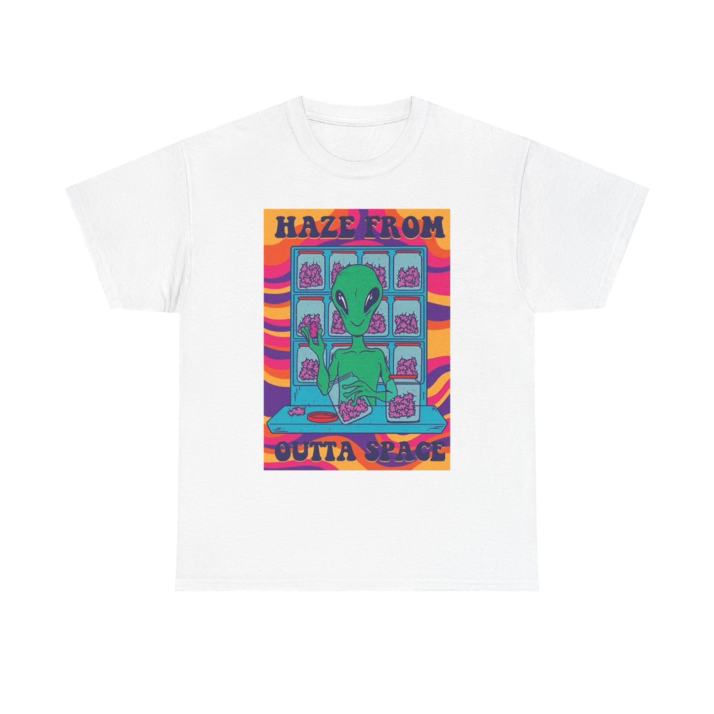Alien Haze From Outer Space T Shirt Graphic Funny Retro