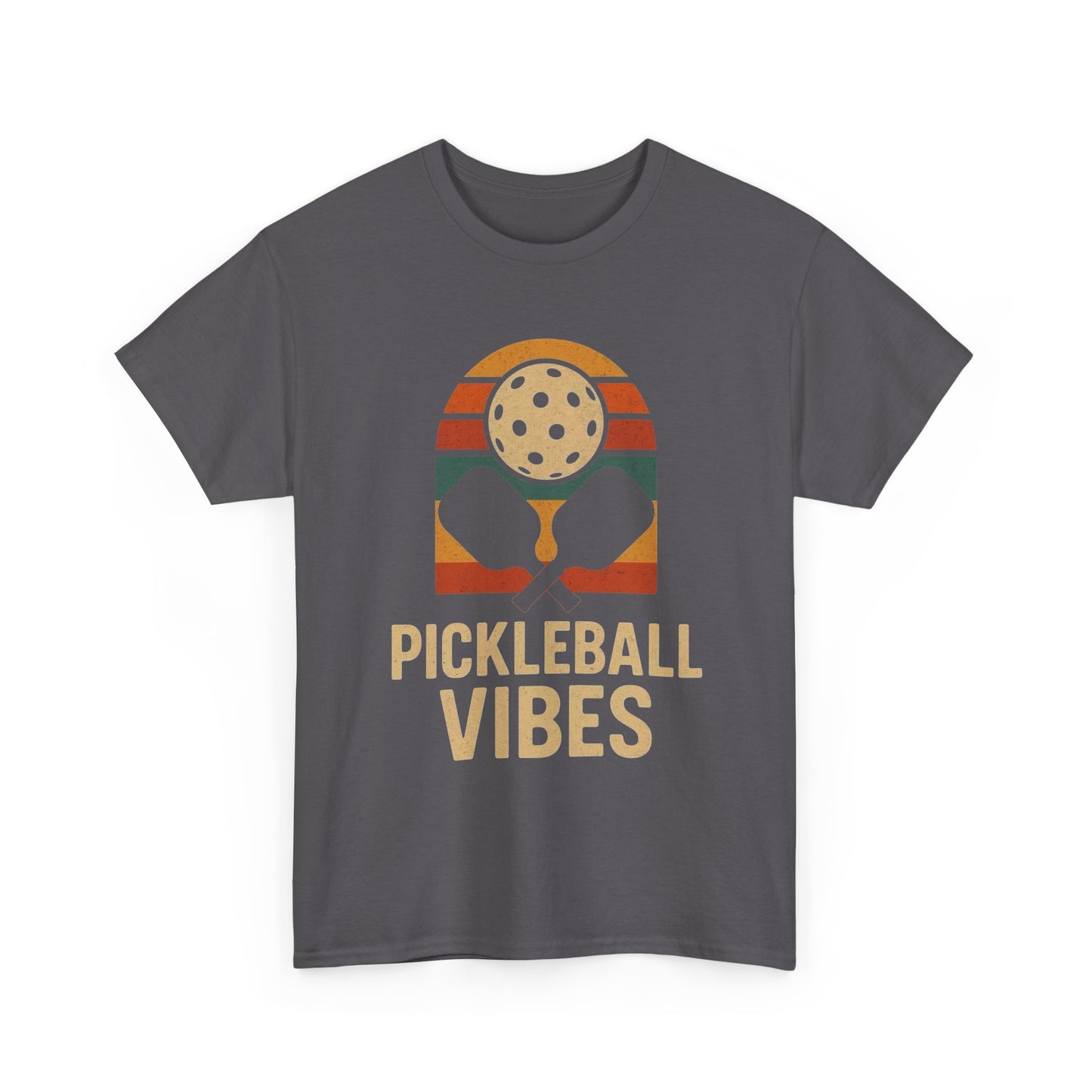 Pickleball Vibes Graphic T Shirt Heavy Cotton Tee