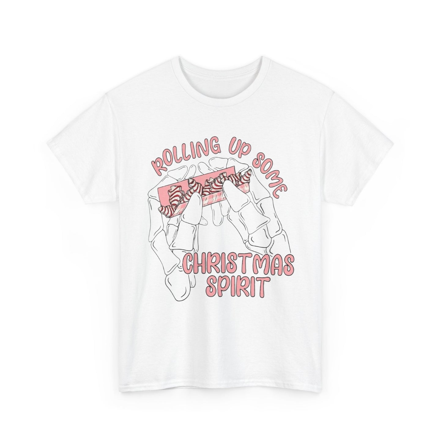 Rolling Up Some Christmas Spirit Cakes Graphic T Shirt NEW Heavy Cotton Tee