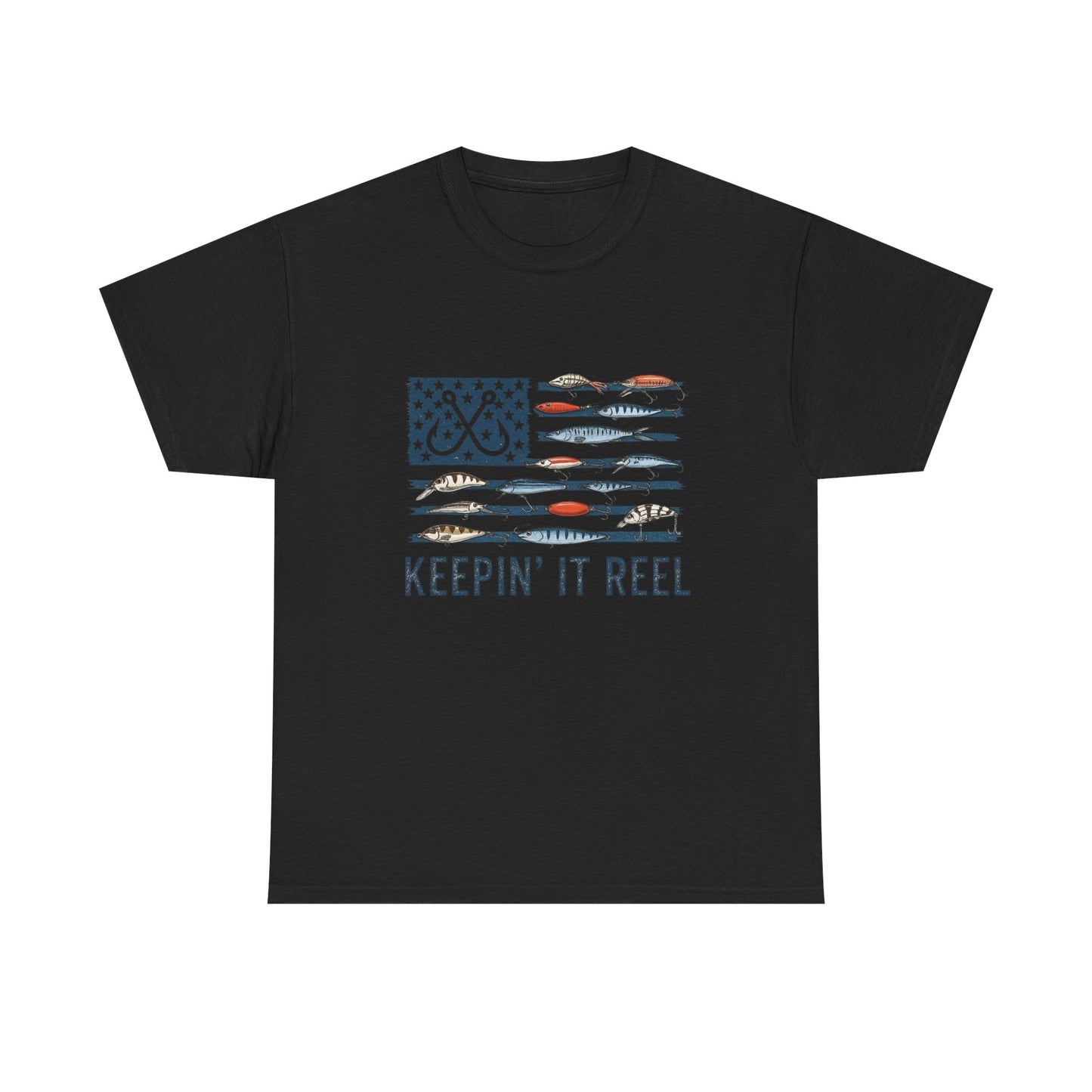 Keeping It Reel Fishing Graphic T Shirt Unisex Heavy Cotton Tee Gift