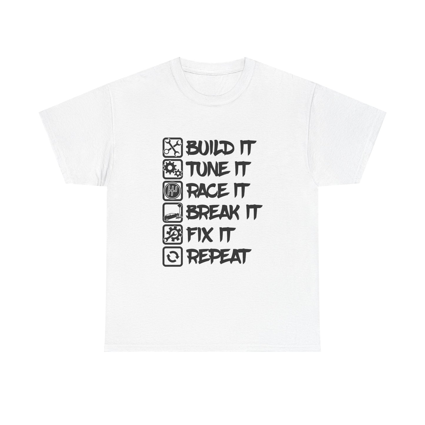 Garage racing Gear Jokes Gift Graphic T Shirt NEW Apparel Tee