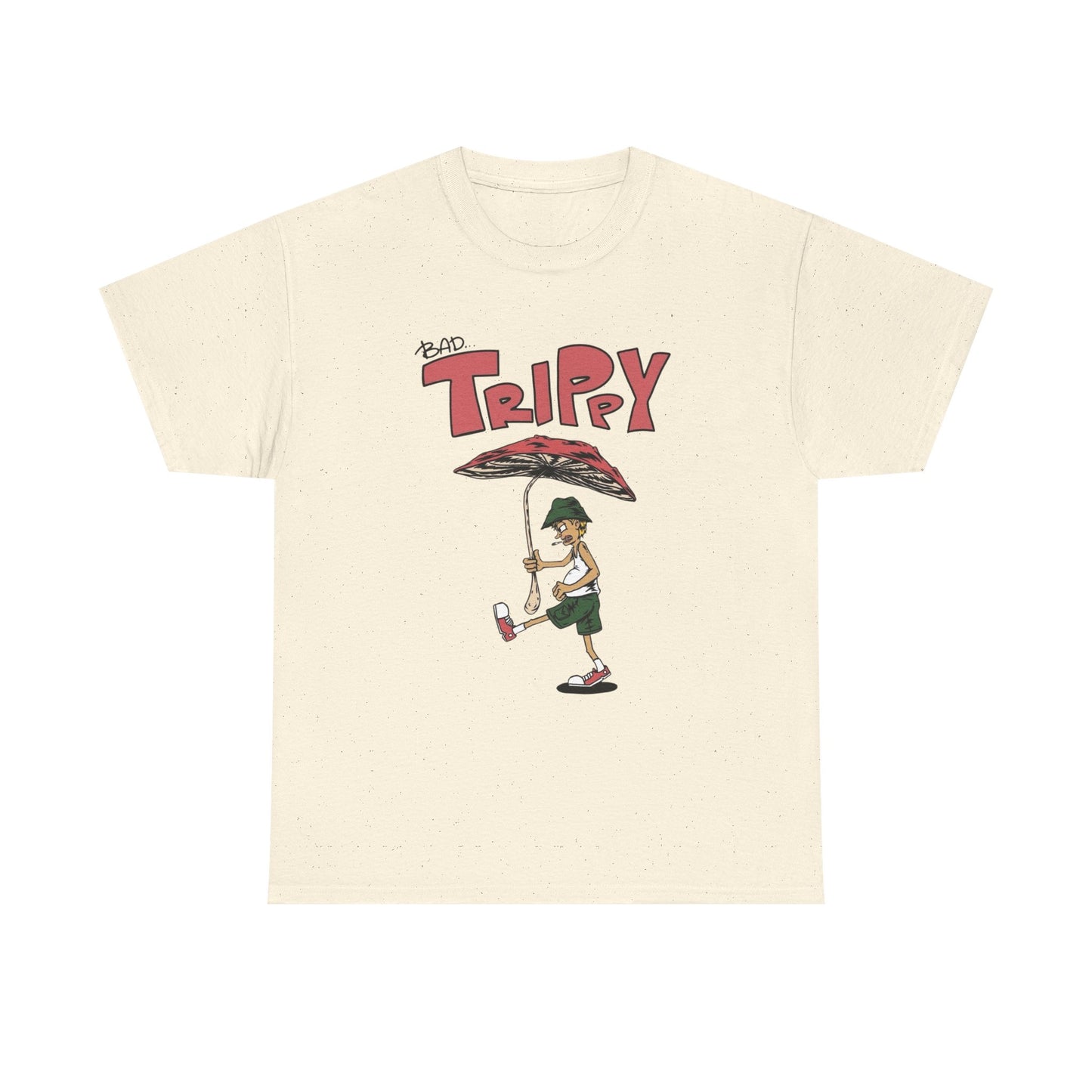 Bad Trippy Retro Vibes Graphic T Shirt Unisex Heavy Cotton Tee NEW Gift