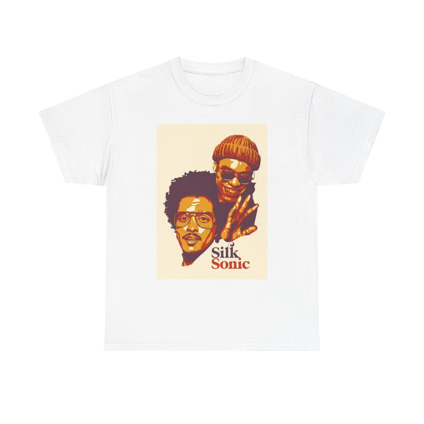 Silk Sonic Graphic T Shirt Vintage Merch Retro Unisex Heavy Cotton Tee