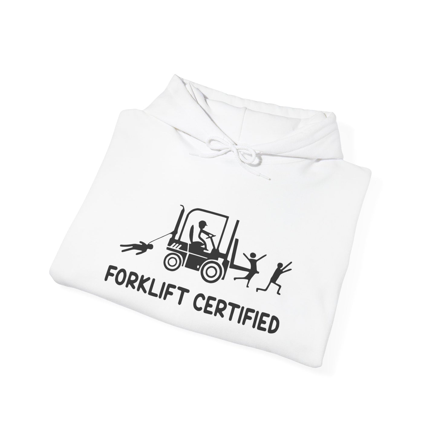 Forklift Certified Funny Graphic Hoodie Heavy Blend™ NEW Sweatshirt