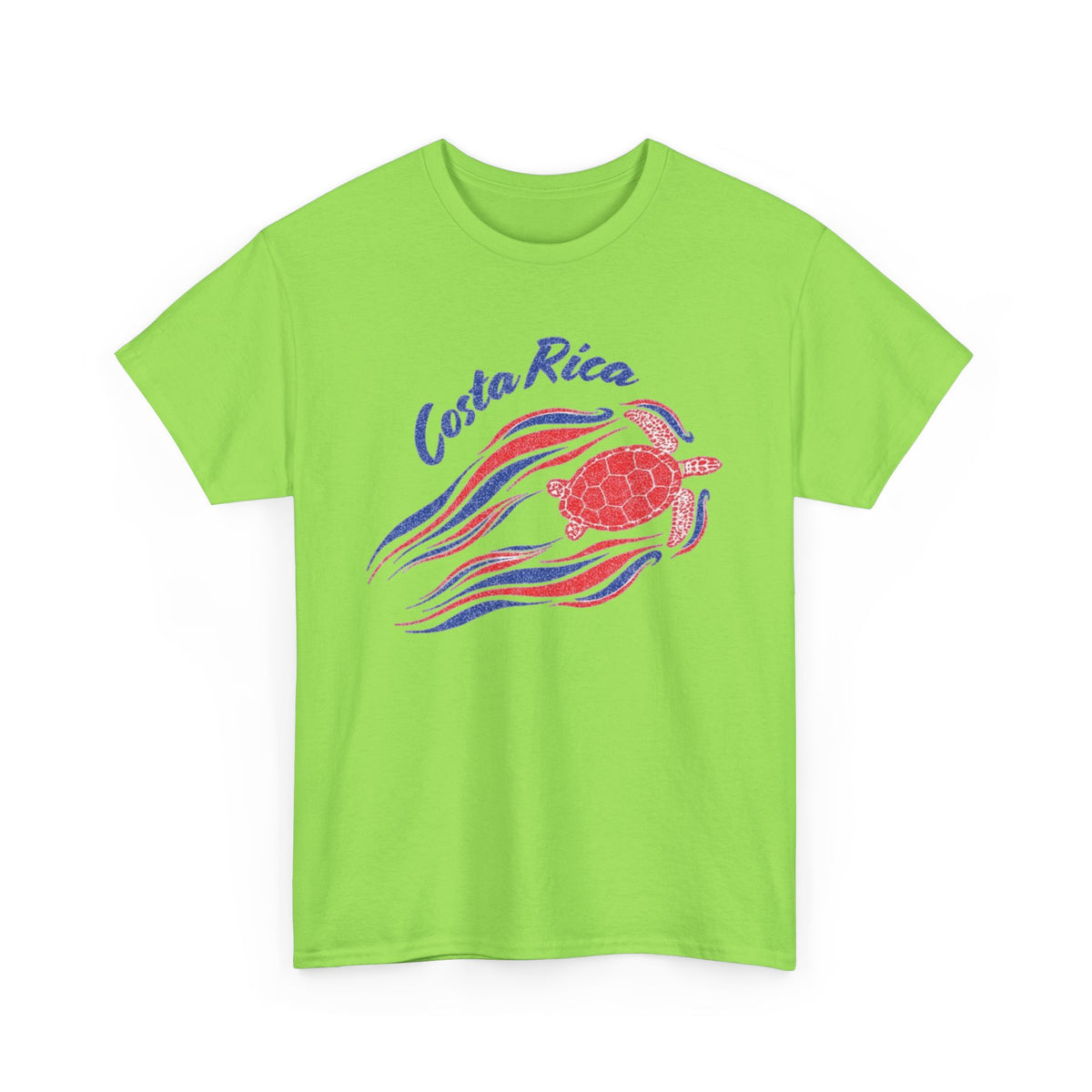 Costa Rica Sea Turtles Graphic T Shirt Vintage Men's Heavy Cotton Tee