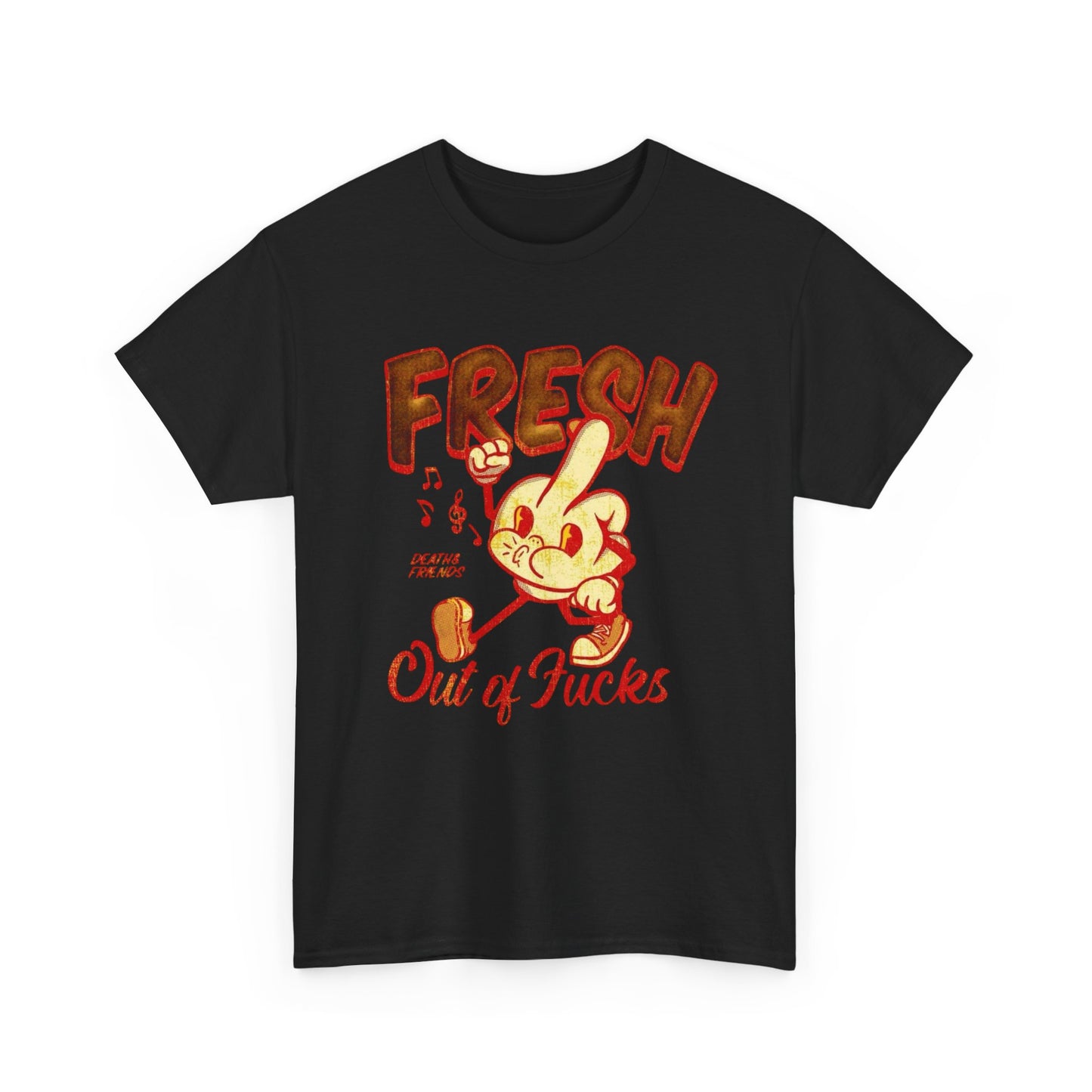 Fresh Out Of Cares Graphic T Shirt NEW Adult Unisex Heavy Cotton Tee