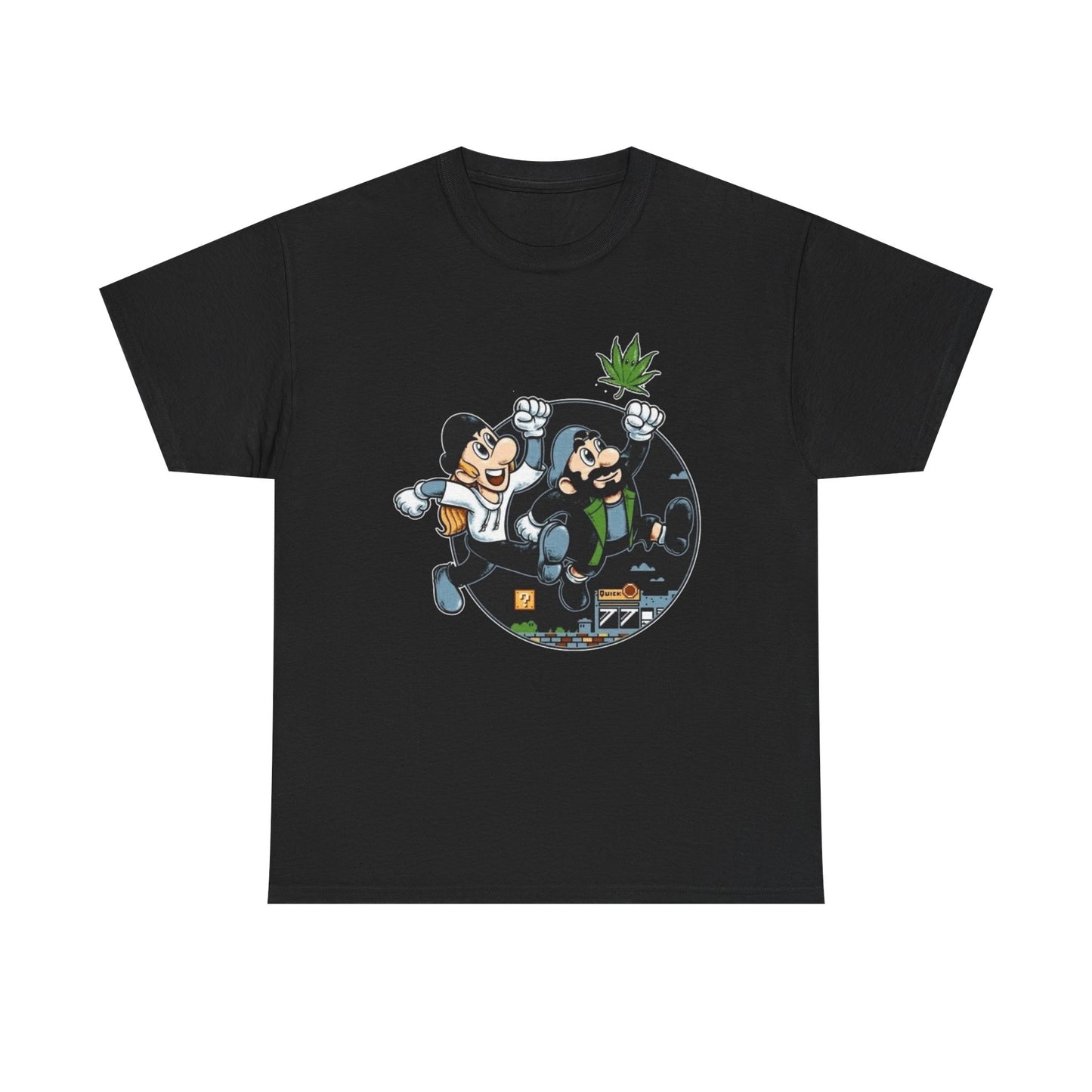 Jay And Silent Bob Funny Weed Graphic T Shirt NEW Heavy Cotton Tee