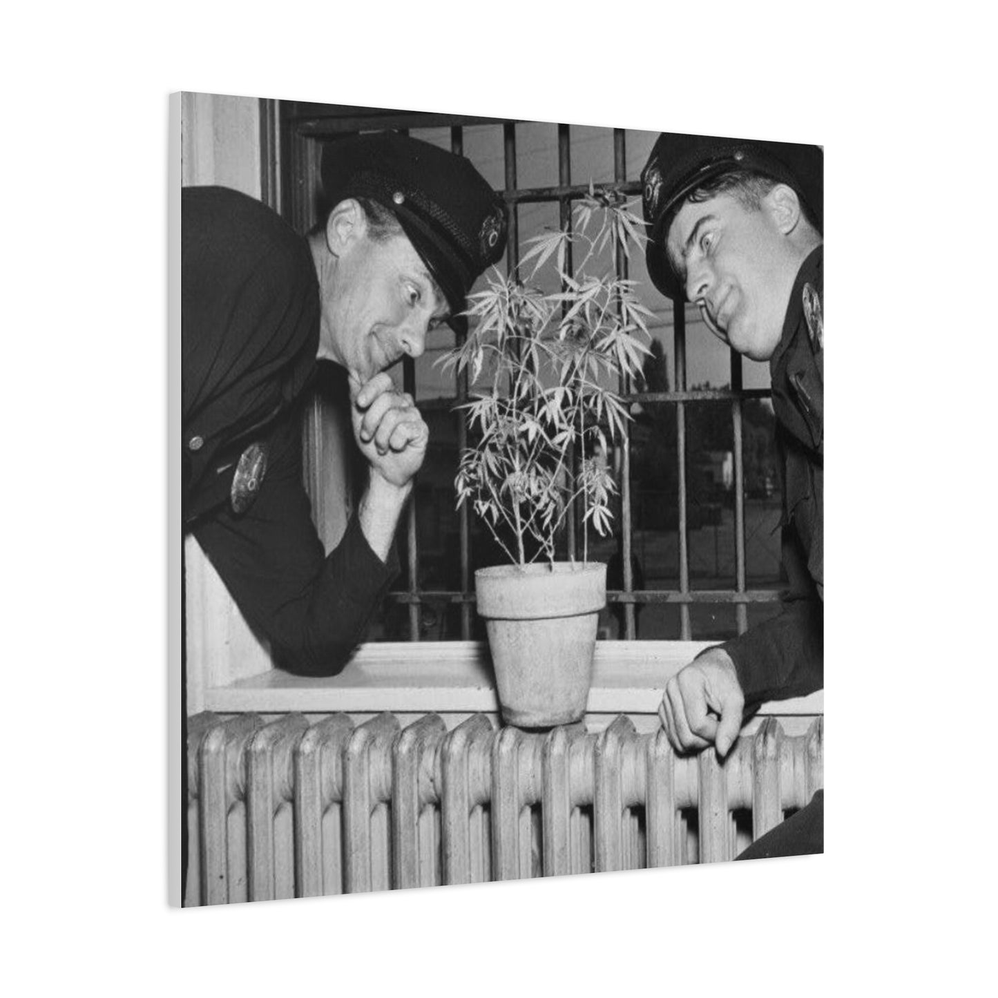 Reefer Madness Vintage Photo Weed Police Funny Matte Canvas, Stretched, 1.25"