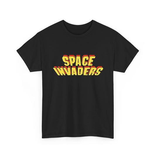 Space Invaders Retro Arcade Graphic T-Shirt Men's Tee Vintage