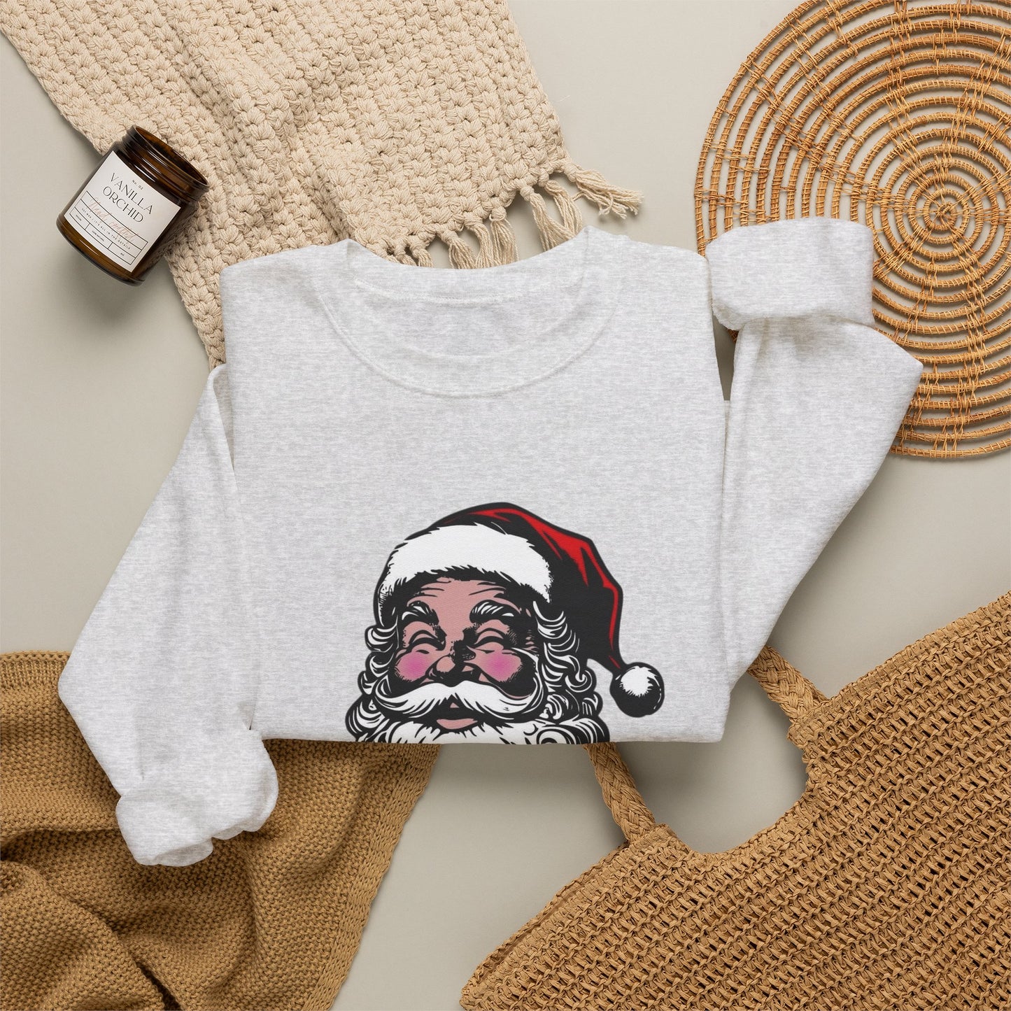 Funny Santa Graphic Sweater NEW Unisex Heavy Blend™ Crewneck Sweatshirt