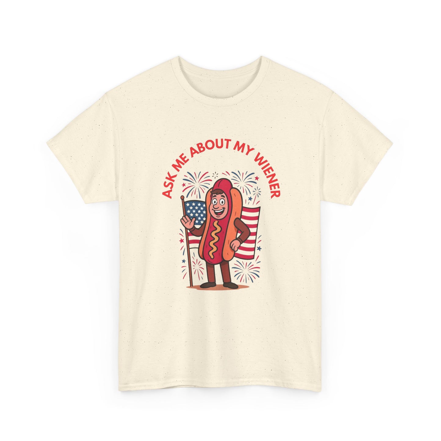 Ask About My Wiener Funny Graphic T Shirt ADULT NEW