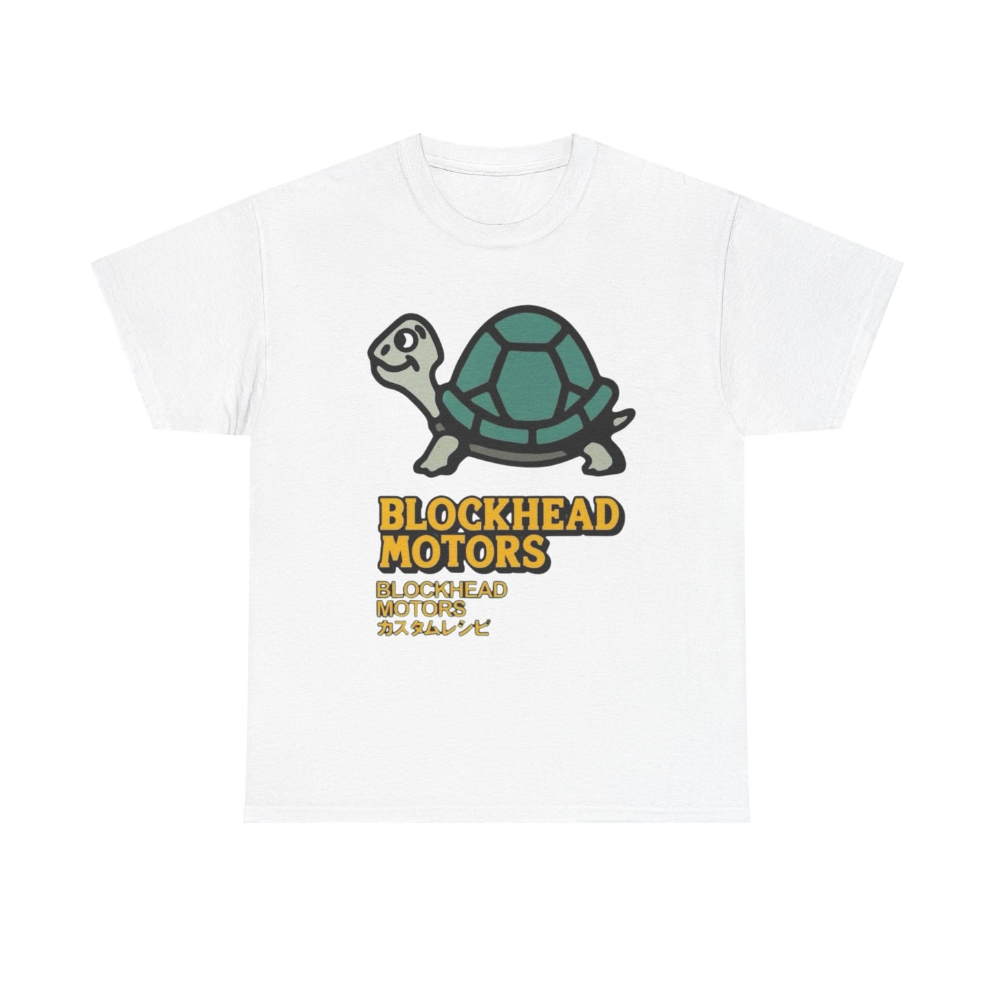 Blockhead Motors Vintage Graphic T Shirt Unisex Heavy Cotton Tee