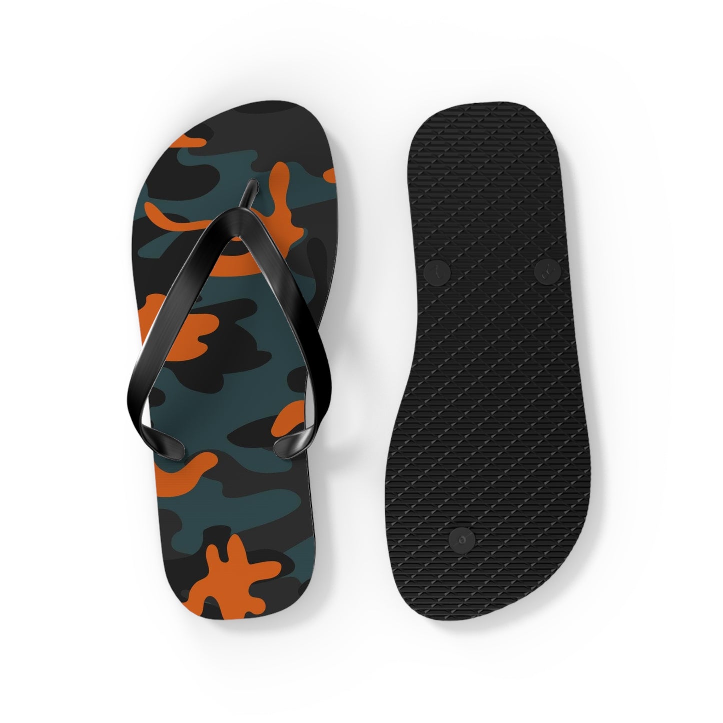 Waves And Sun Sandals Camo Print Summer Flip Flops Slides BRAND NEW