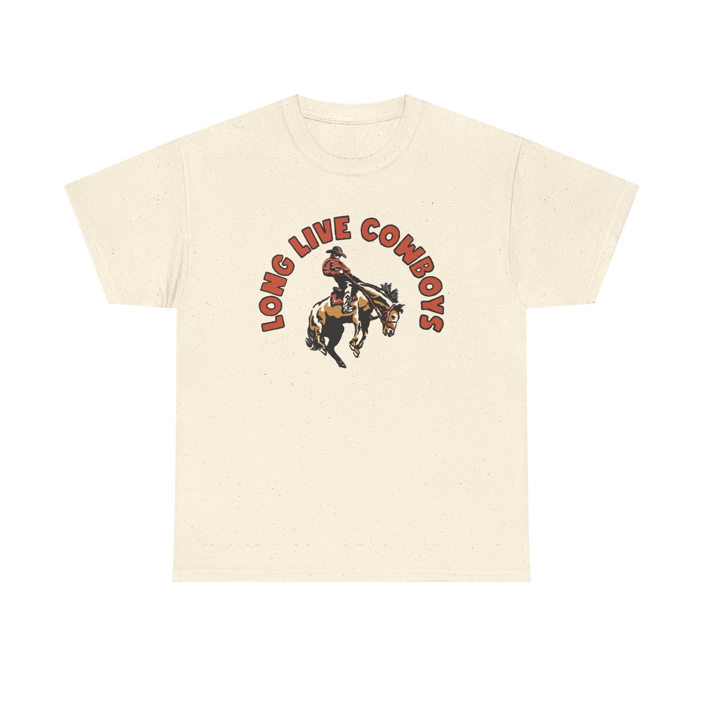 Long Live Cowboys Graphic T Shirt Men's Heavy Cotton Tee