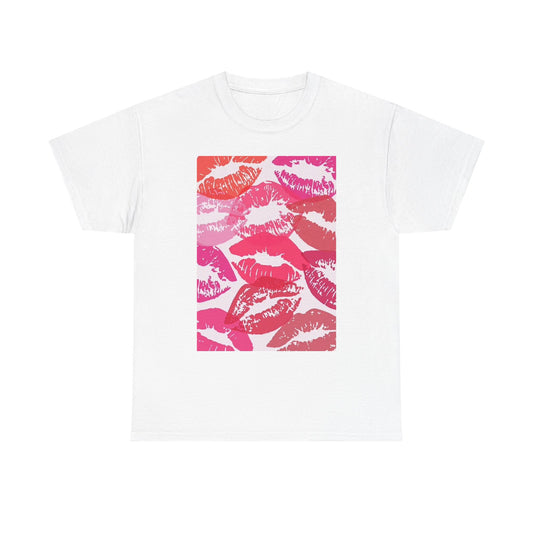 Kisses Graphic T Shirt Makeup Cosmetics Gift Unisex Heavy Cotton Tee