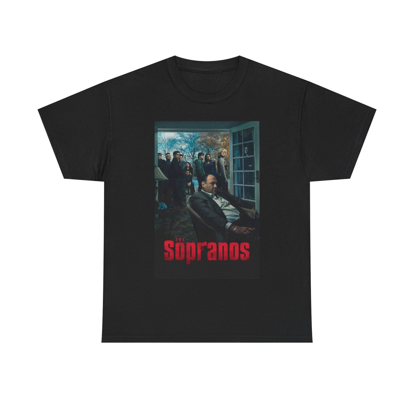 The Sopranos Tshirt Retro Gangster Tv Series Italian New York Heavy Cotton Tee