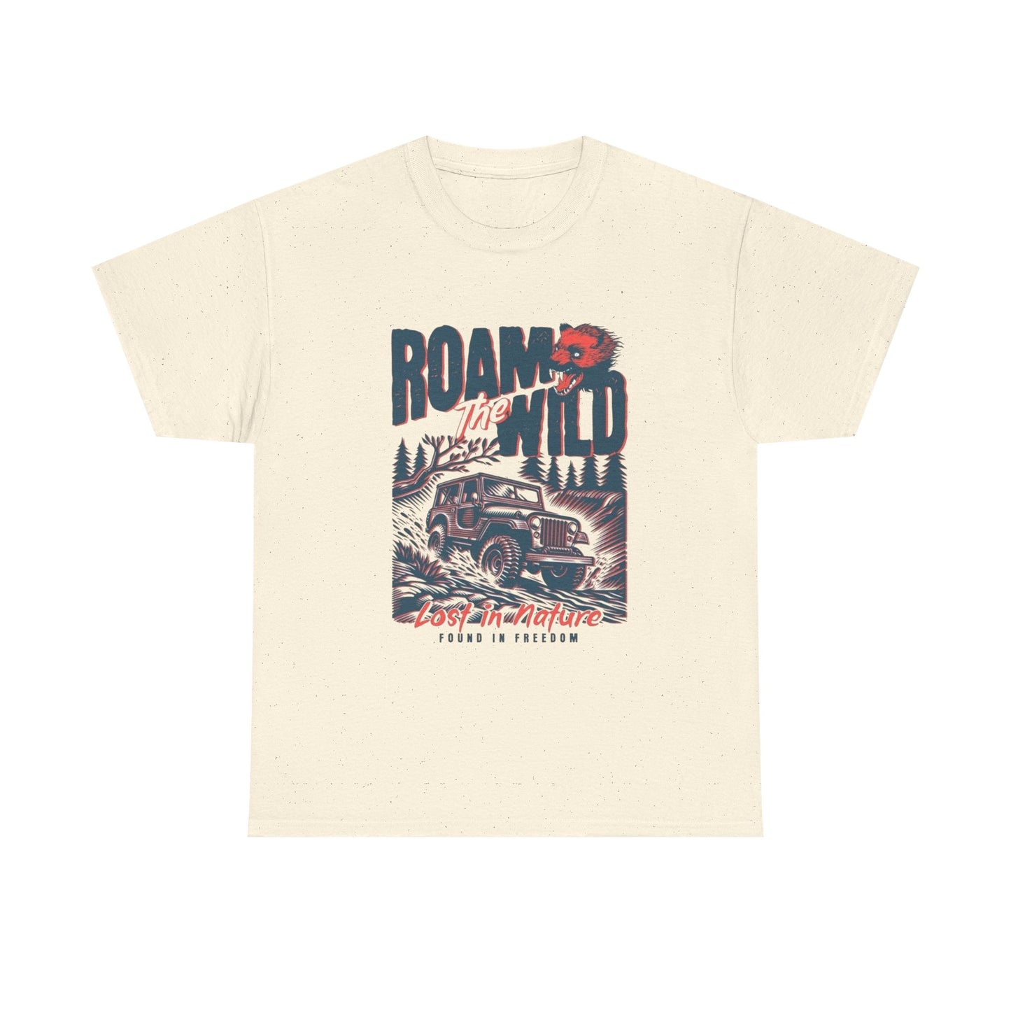 Roam The Wild Adventure Graphic T Shirt Unisex Heavy Cotton Tee
