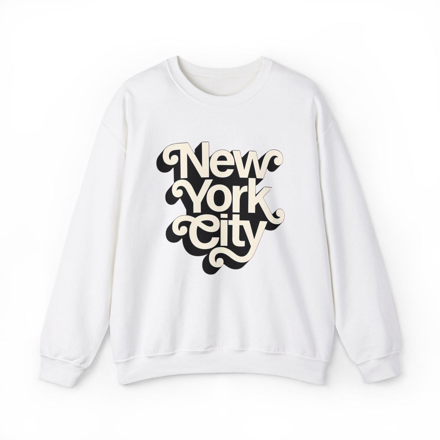 New York City Retro Graphic Sweater Men's Adult Crewneck Sweatshirt